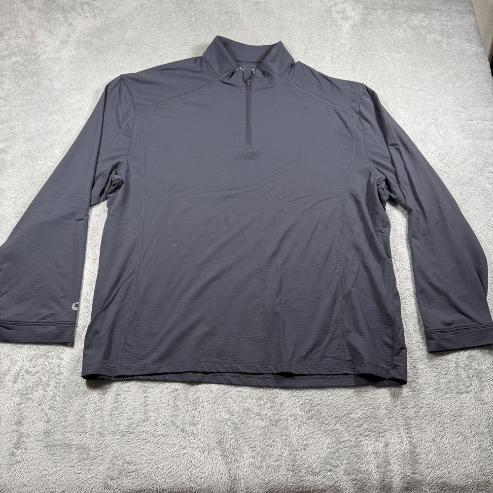 IBKUL 1/4 Zip Pullover Women XXL Gray UPF 50+ Sun Protection Long Sleeve Top